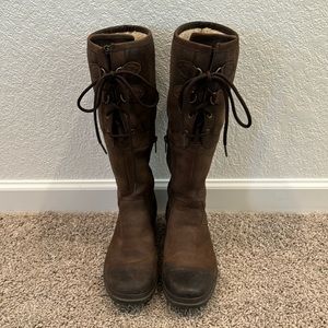 UGG Elsa Lace-Up Tall Comfort Riding Boots Size 8.5